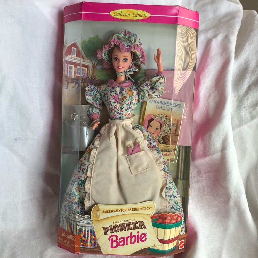 Mattel 1995 Pioneer Barbie Doll American Stories Collection 2nd Edition 14756